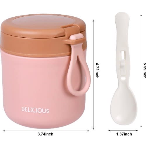 Hot /Cold Food Flask For School /Office /Picnic /Travel - 430ml