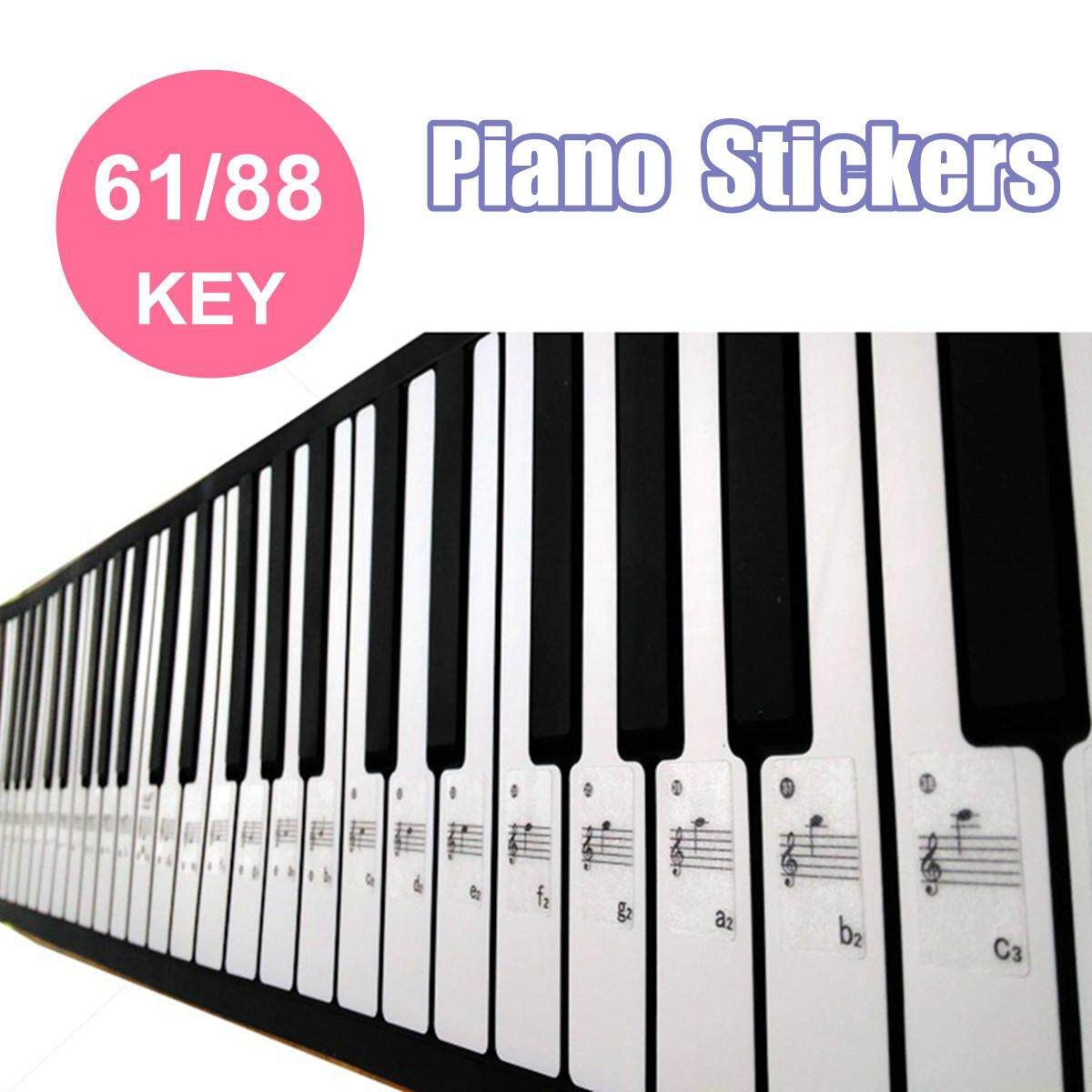 Keyboard Or Piano Stickers Full Set For A 61keyboard For KIDS Fun Shape Letter Staff Version