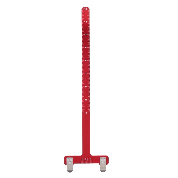 32.6cm Archery T Bow Square Ruler For Recurve & Compound Bows Red