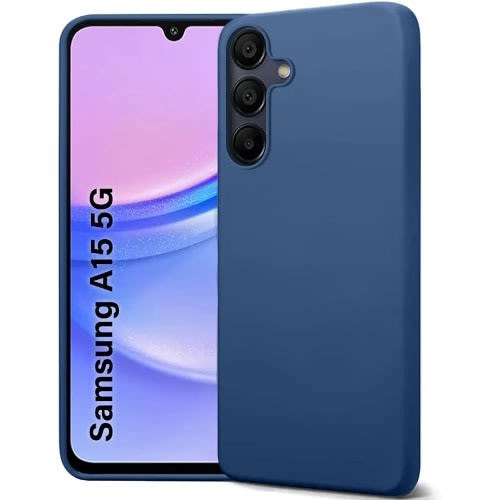 Silicone Back Cover Case For Samsung A15 - Blue