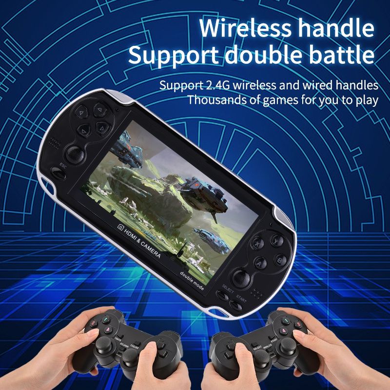 4.3inch Wireless Handle Game Player Support Double Battle HDMI Port And Game Console Play Children's Gaming Toys