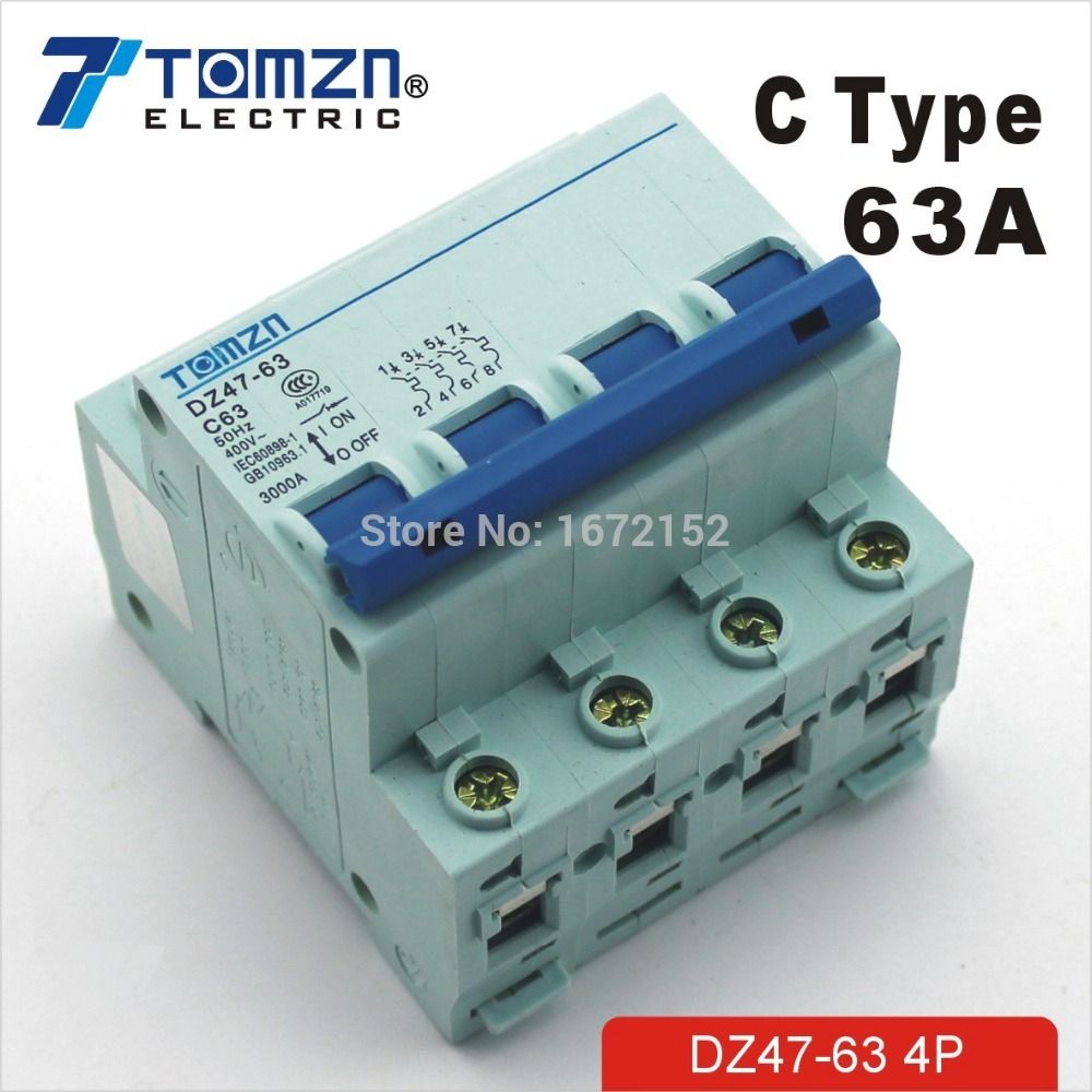 63A TYPE 4P 240V Circuit Breaker 4 415V MCB