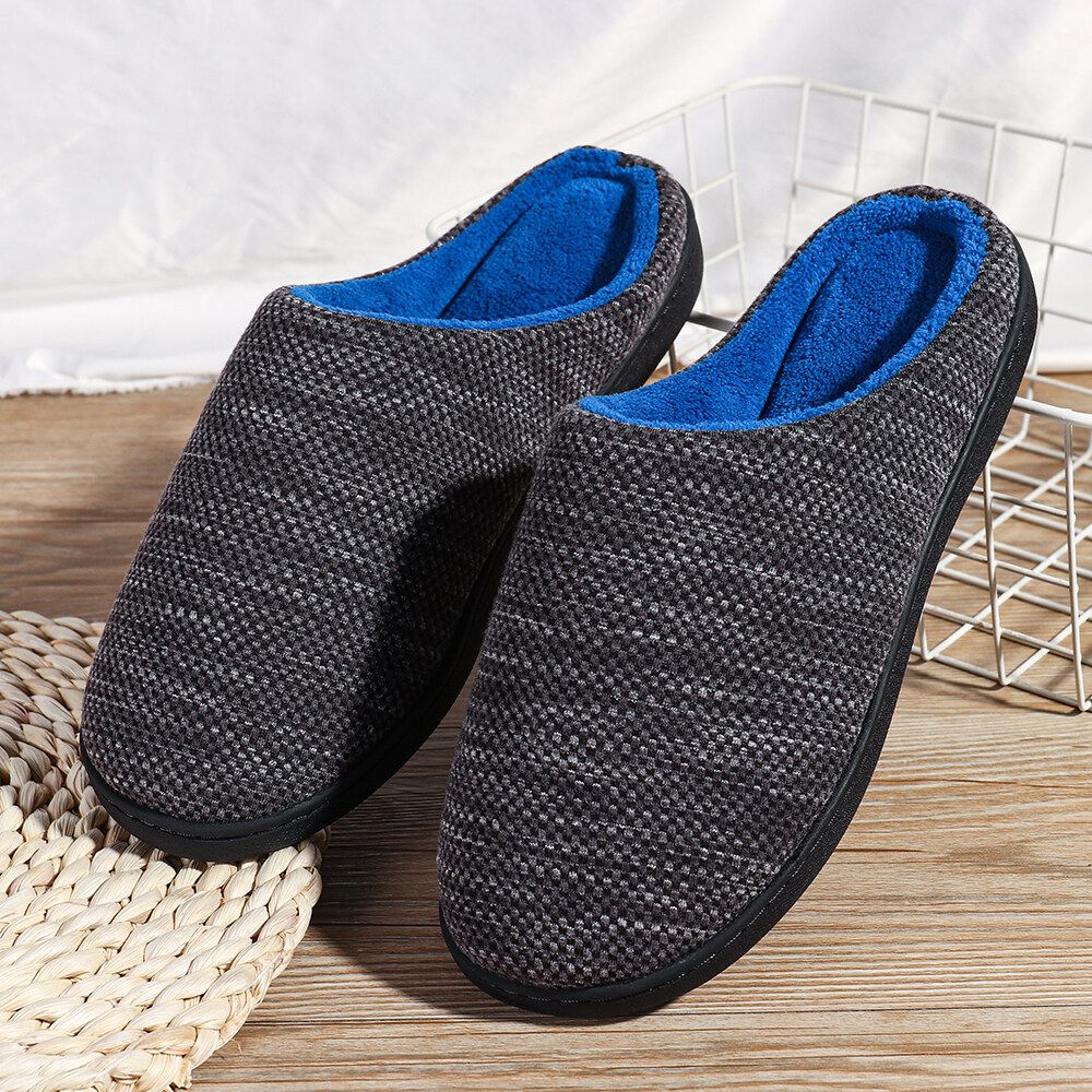 Customized Cross-border E-commerce Men And Women Memory Foam Tpr Slippers Coral Velvet Slippers EU:46