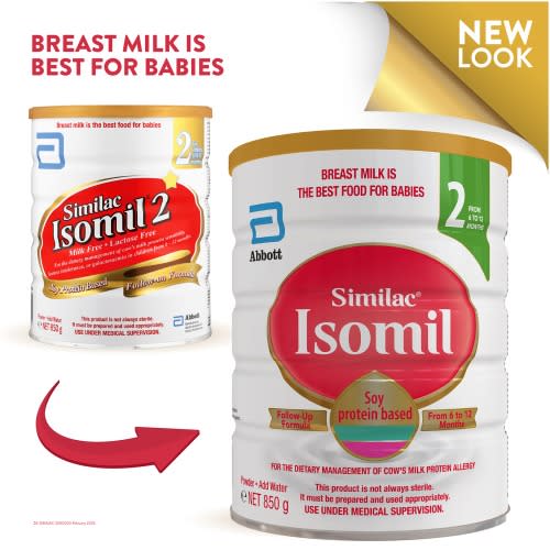 Similac Isomil Soy Infant Formula Stage 2- 6-12 Months 850g