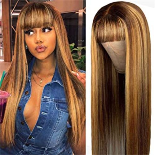 Beautiful Colour Blend Wig With Bangs