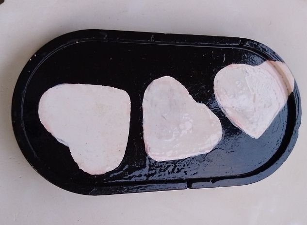 Hearts Decorative Oval Tray