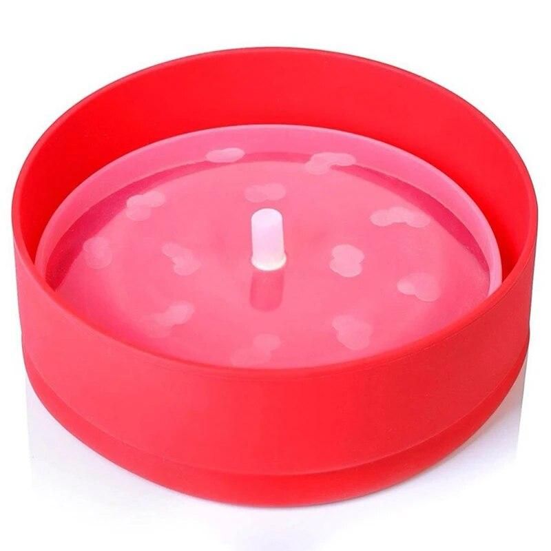 Popcorn Microwave Silicone Foldable Red Kitchen Easy Tools Diy Popcorn Bucket Bowl Maker with Lid