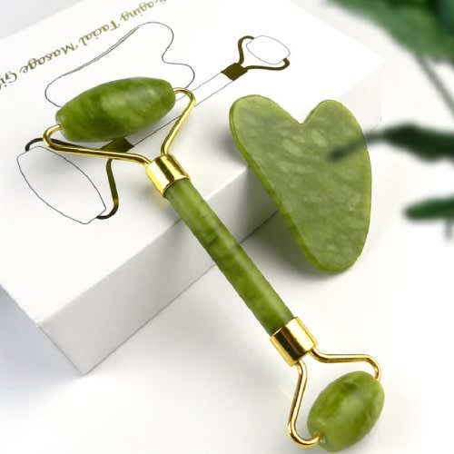 Jade Roller & Gua Sha - Rejuvenating & Massaging Tool