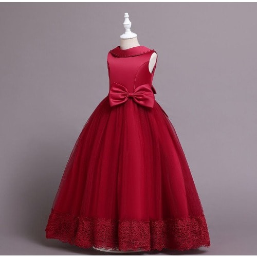 Girl Full Length Party Dress