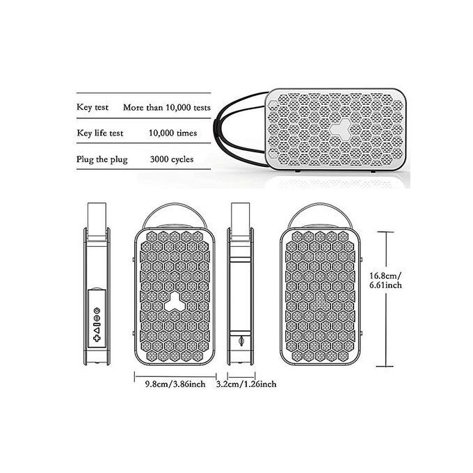 Card Can Be Read USB With Remote Control NFC Connection Bluetooth Portable Speaker Outdoor Speakers(Red) HT-S