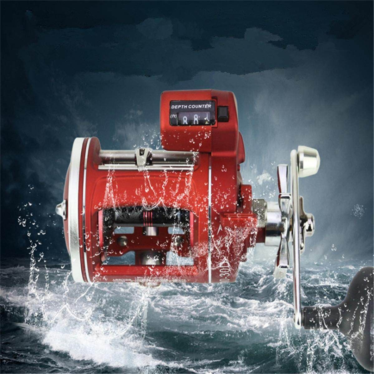 Reel Trolling Bearings Baitcasting Line Wheel Casting Drum High Speed 30 X Right Hand