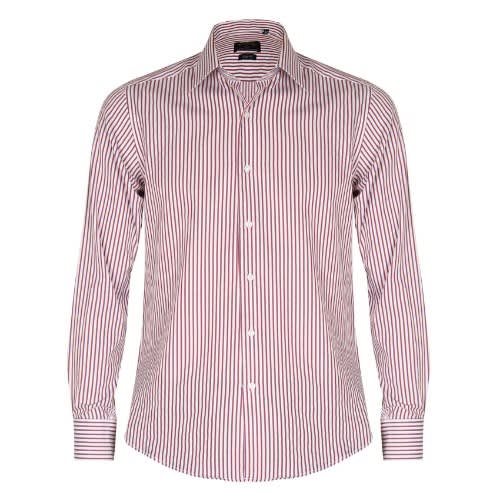 Formal Striped Long Sleeve Shirt - Msht-4417