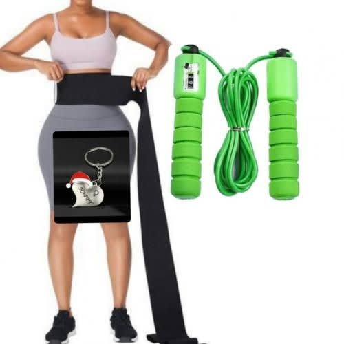 Waist Trainer Belt Tummy Wrap + Free Skipping Rope