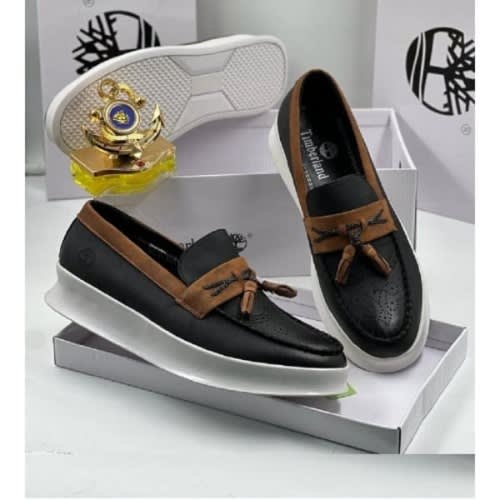 Unisex Slip-on Loafers Shoe - Black