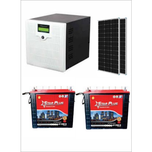 Afripower 2kva Inverter System With 2 Units 220Ah Star Plus Tubular Battery & 4 Solar Panel
