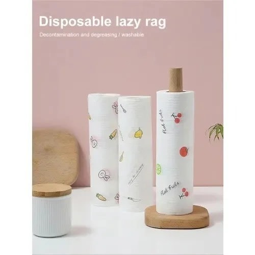 3 Rolls Of Reusable Kitchen Towel - Washable Tissue Papers