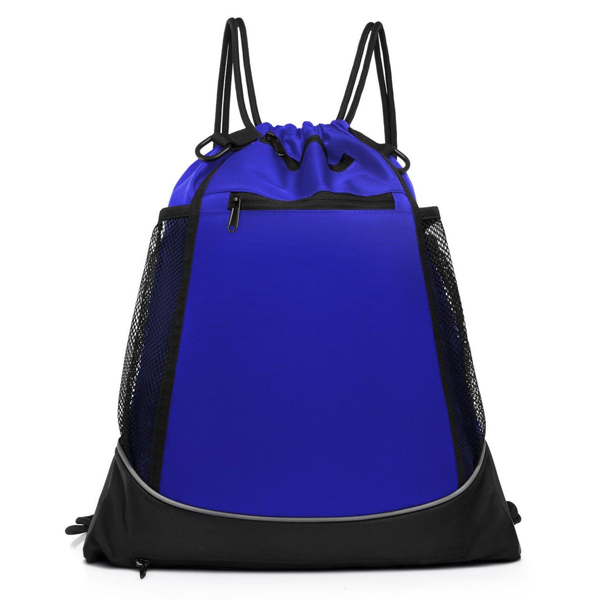 Drawstring Backpack Water-Resistant Basketball Bag Sports Gym Sackpack with Net for Sports Balls