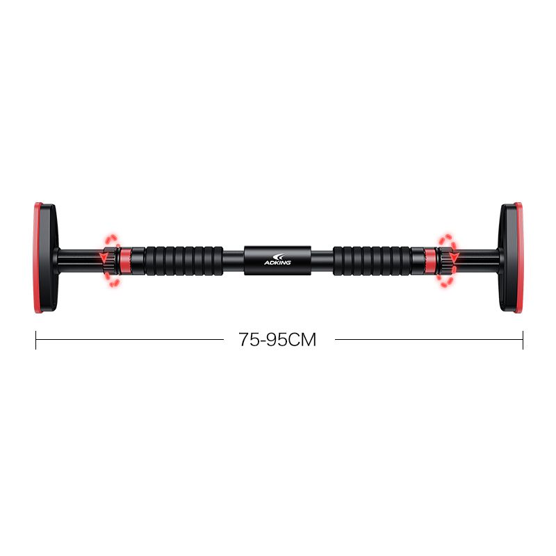 Horizontal Barbell Safety Pull-up Bar Simple Use Adjustable With Extended Grip-75-95cm