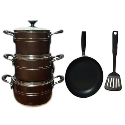 Eurosonic Nonstick Pot - 3 Set With Frying Pan And Free Gift