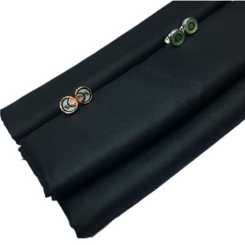 Superwool Senator Dubai Fabric Material - Black 4yards