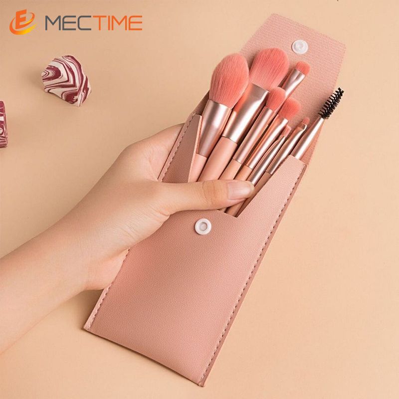 8PCS Makeup Brush Set With Storage Bag Eyeshadow Eyebrow Concealer Brush