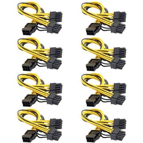 8Pack 6-Pin To Dual 8 (6 + 2)-Pin PCIe Adapter