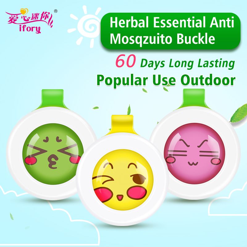 Mosquito Of Drive Repellent Pieces Buckle Mosquito Plant Anti-Mosquito Button Waterproof For 4 Cartoon IFORY Pregnant Natural
