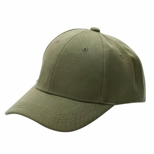 Plain Face Cap  - Unisex - Army Green