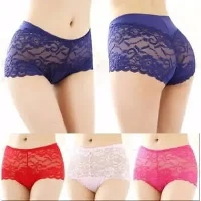 Ladies Lace Panties - Multicolour - Set of 5