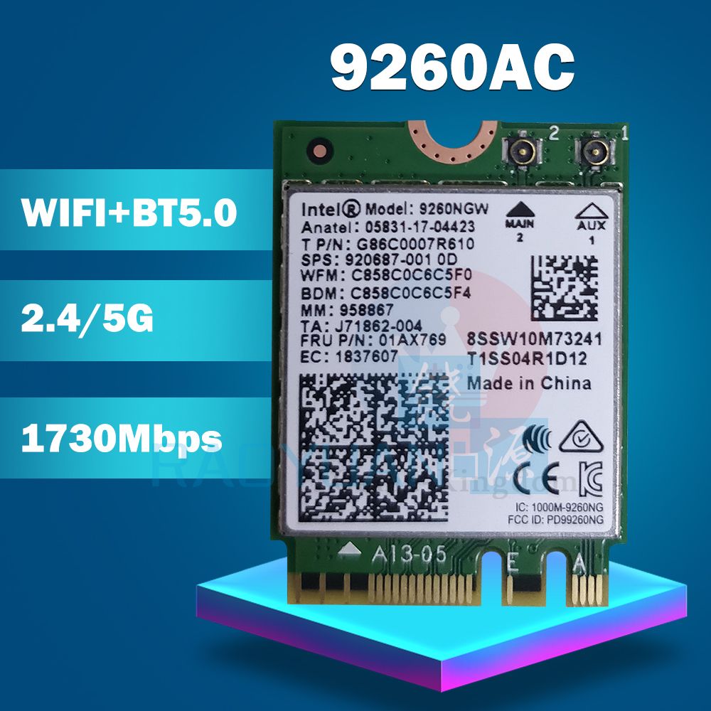 Wifi Card For Intel Dual Band AC 9260 9260NGW 9260AC