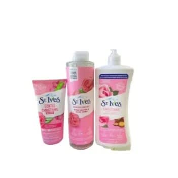 Combo Set Of 3 - Facial Scrub 170g - Lotion 621ml And Shower Bath 523ml