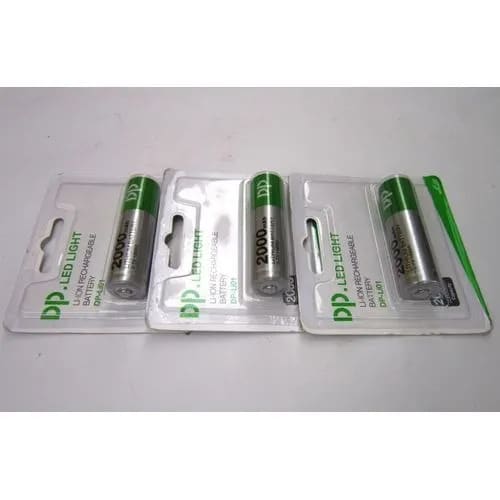 Lithium Rechargeable Lion Battery - 2000mAh - 3.7V - 2 Pieces