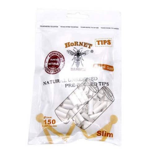 Natural Unrefined Pre-rolled Tips Slim Cigarette Paper-6mm