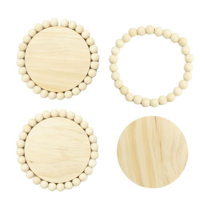 Tea Cup Coasters Mat Natural Wood Coffee Cup Pad Holder For Pot Table