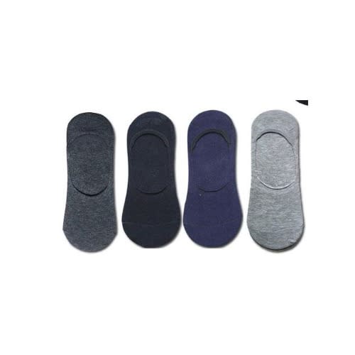 Sneakers And Loafers Invisible Socks For Men - 4 Pairs