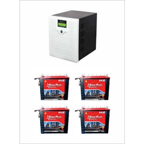 Afripower 3.5kva Inverter System With 4 Units 220ah Starplus Tubular Battery