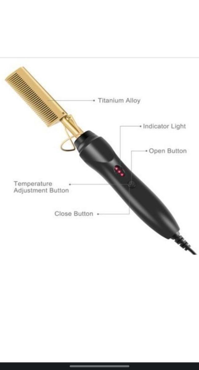 ELECTRIC HOT PRESSING COMB WET/DRY USE