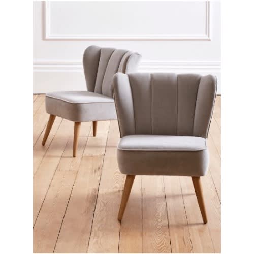 Accent Chair - 2 Pieces - Grey