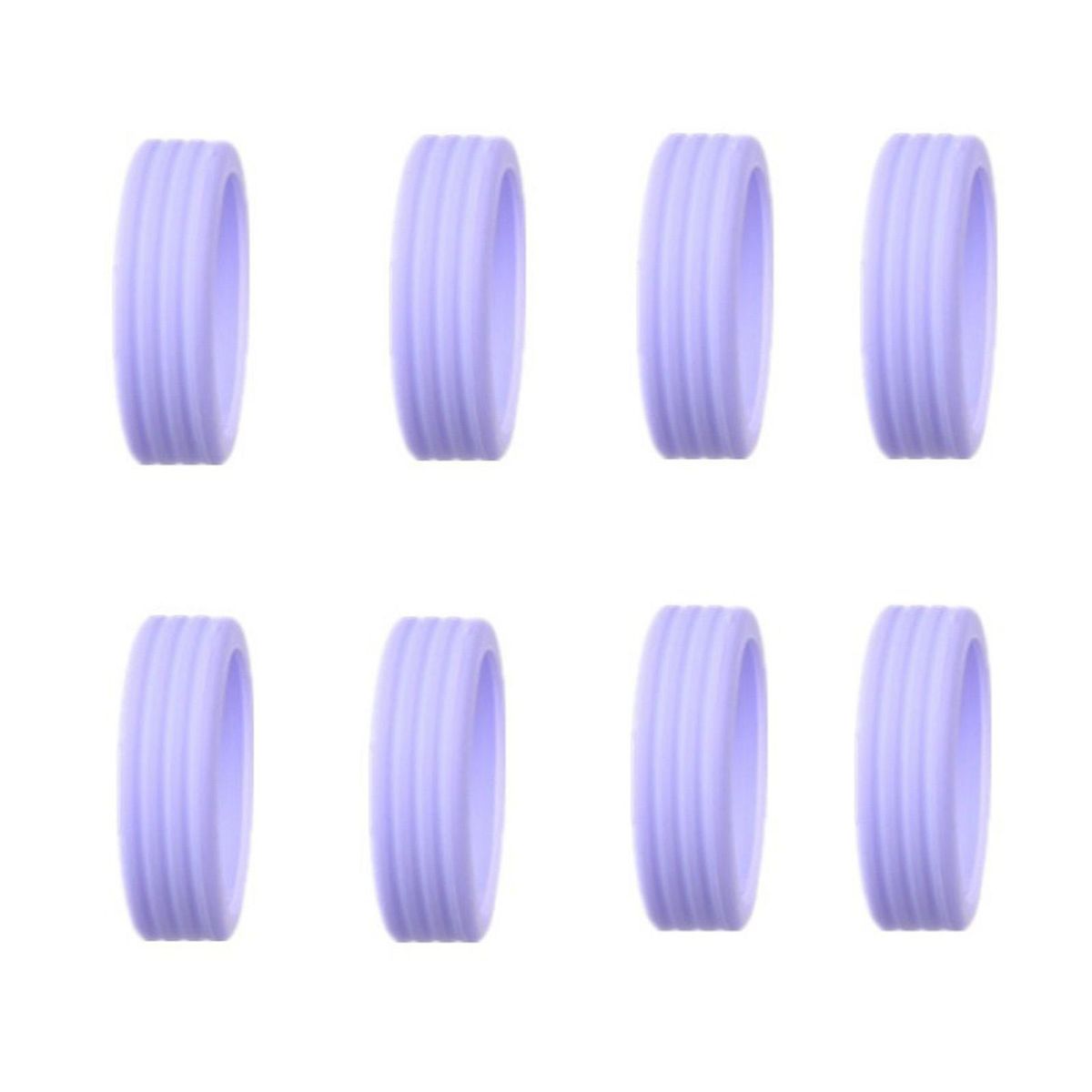 Protective Luggage Sleeves Silent Silicone Wheel Covers Protect Purple