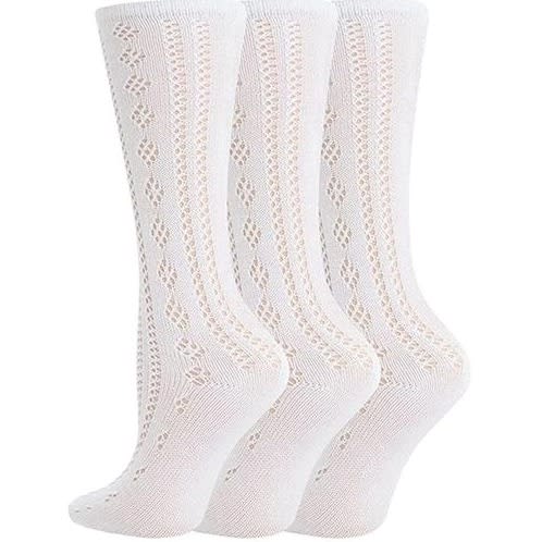 3/4 Pelerine Girls Socks White