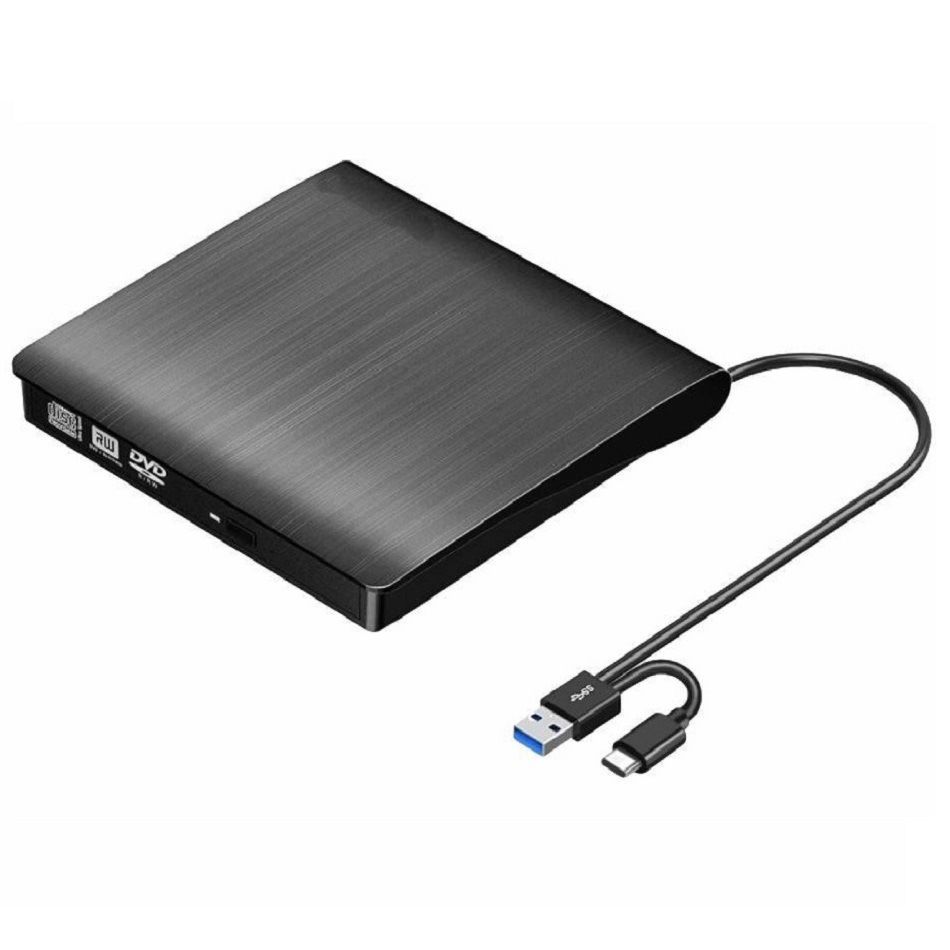 USB3.0+Type-C Dual-port External Optical Drive Ultra-thin