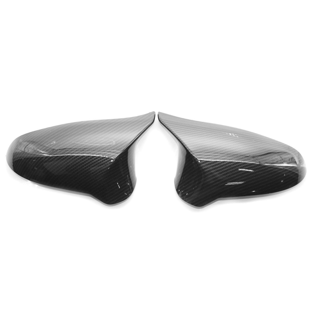 Add On Dry Carbon Fiber Mirror Cover Cap Replacement For BMW