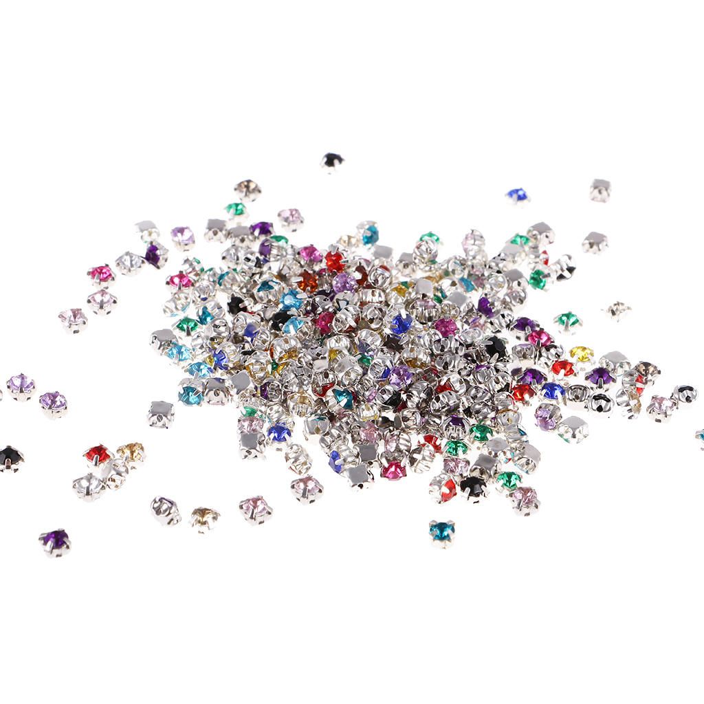 300 PCS Sew On Diamante Rhinestone Crystal Embellishment