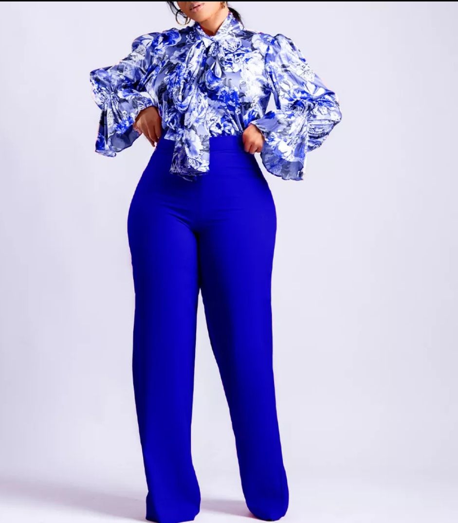 Quality Blue Fabulous Palazzo Pant