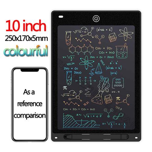 10/12/inch LCD Writing Tablet Drawing Board Kids Graffiti Sketchpad Toys Handwriting Blackboard Magic Drawing Board Kid Toy Gift(#10 Inch Colorful C)