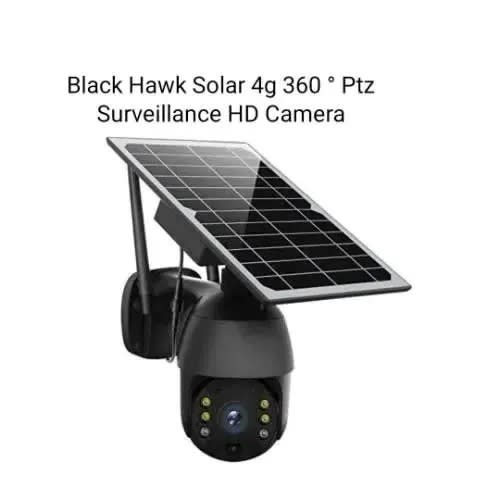 Solar 4g Ptz 360&deg; Surveillance Hd Camera - Black