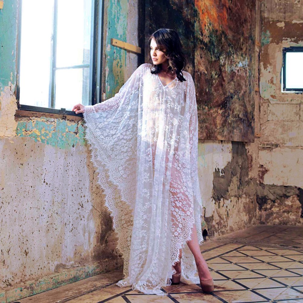 chinese dress ladies Petal' loose fitting cotton lace dress – Sister Organics main image 0