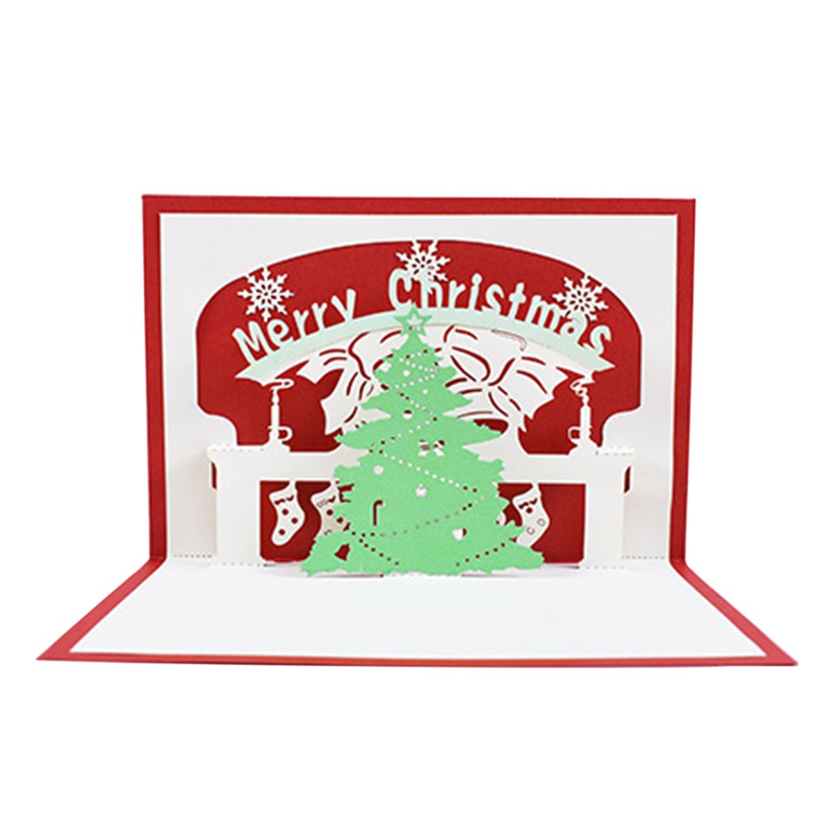 3D Up Christmas Cards Greeting Holiday Cards With Envelope
