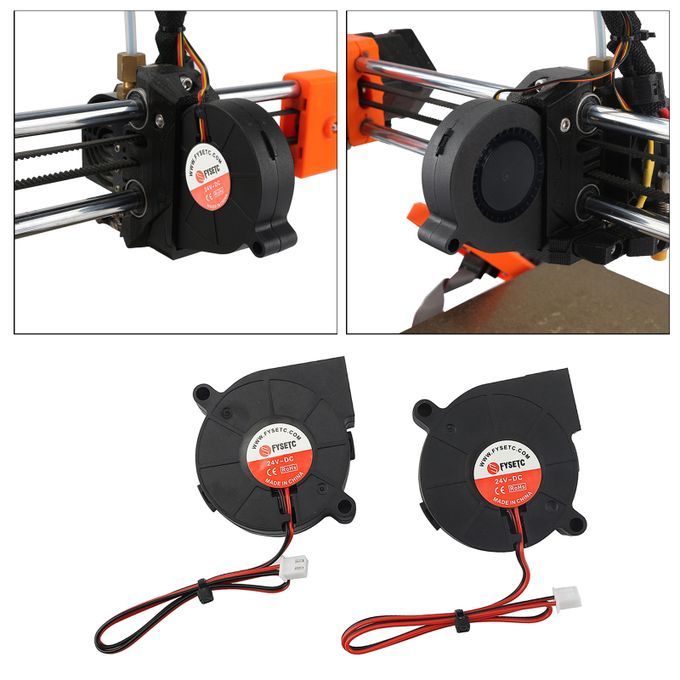 5015 DC 24V Silent Turbo Blower Fan Cooling For Ender-3 3D Printer