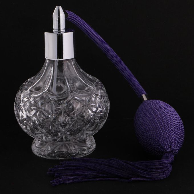 Empty 100ml  Aftershave Bottles Long  Tassels Make Purple